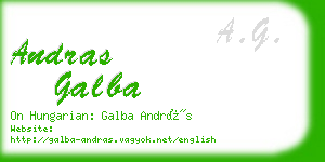 andras galba business card